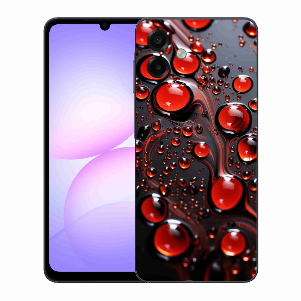 Zselés borítás mmCase Samsung Galaxy A07 - piros cseppek 2