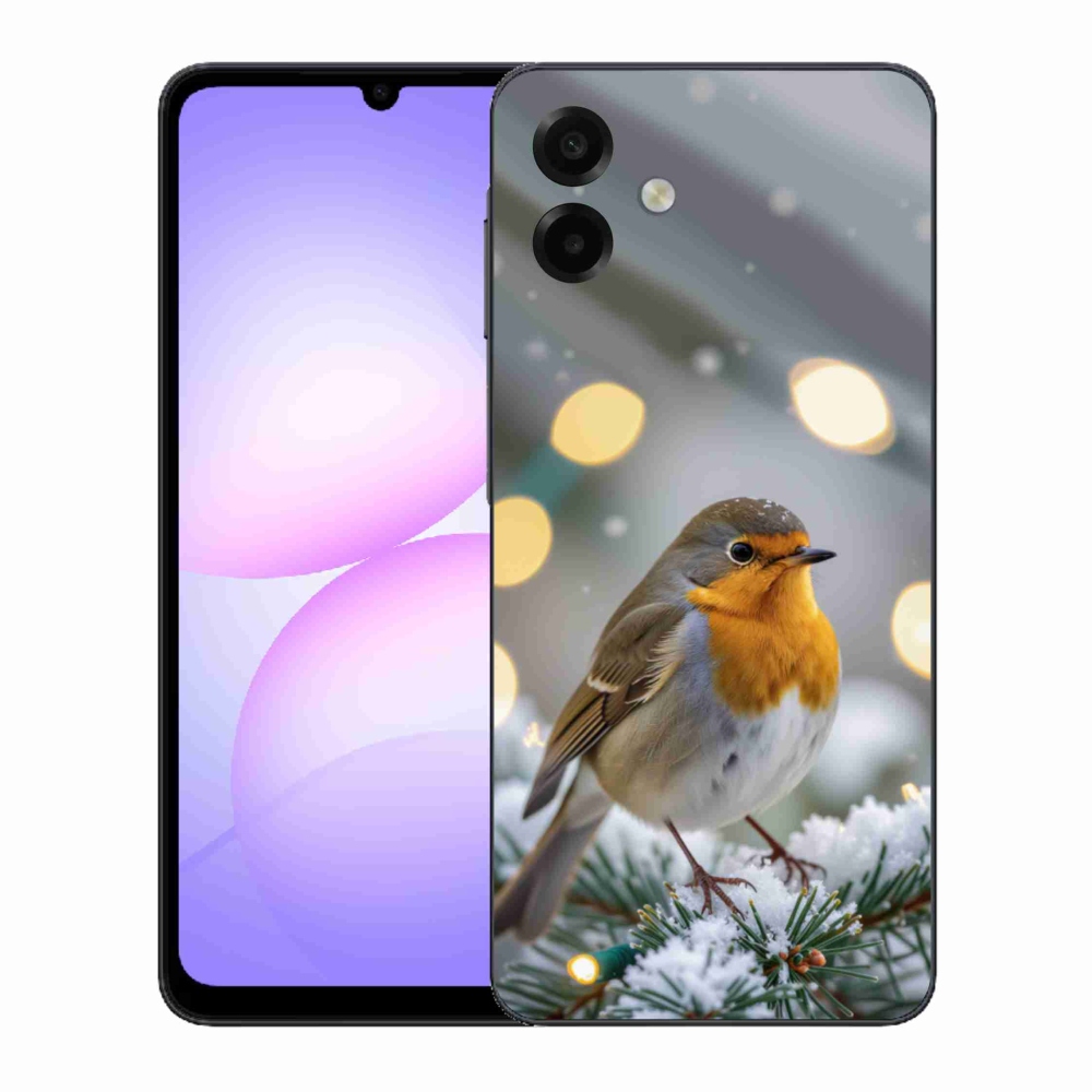 Gél borítás mmCase Samsung Galaxy A07 készülékhez - télen pirosló színben