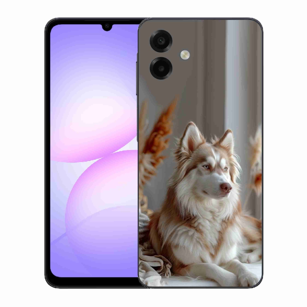 Gél borítás mmCase Samsung Galaxy A07 készülékhez - csendes szibériai husky