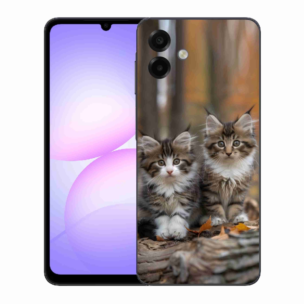 Zselés borítás mmCase Samsung Galaxy A07 - cat duo 3 számára