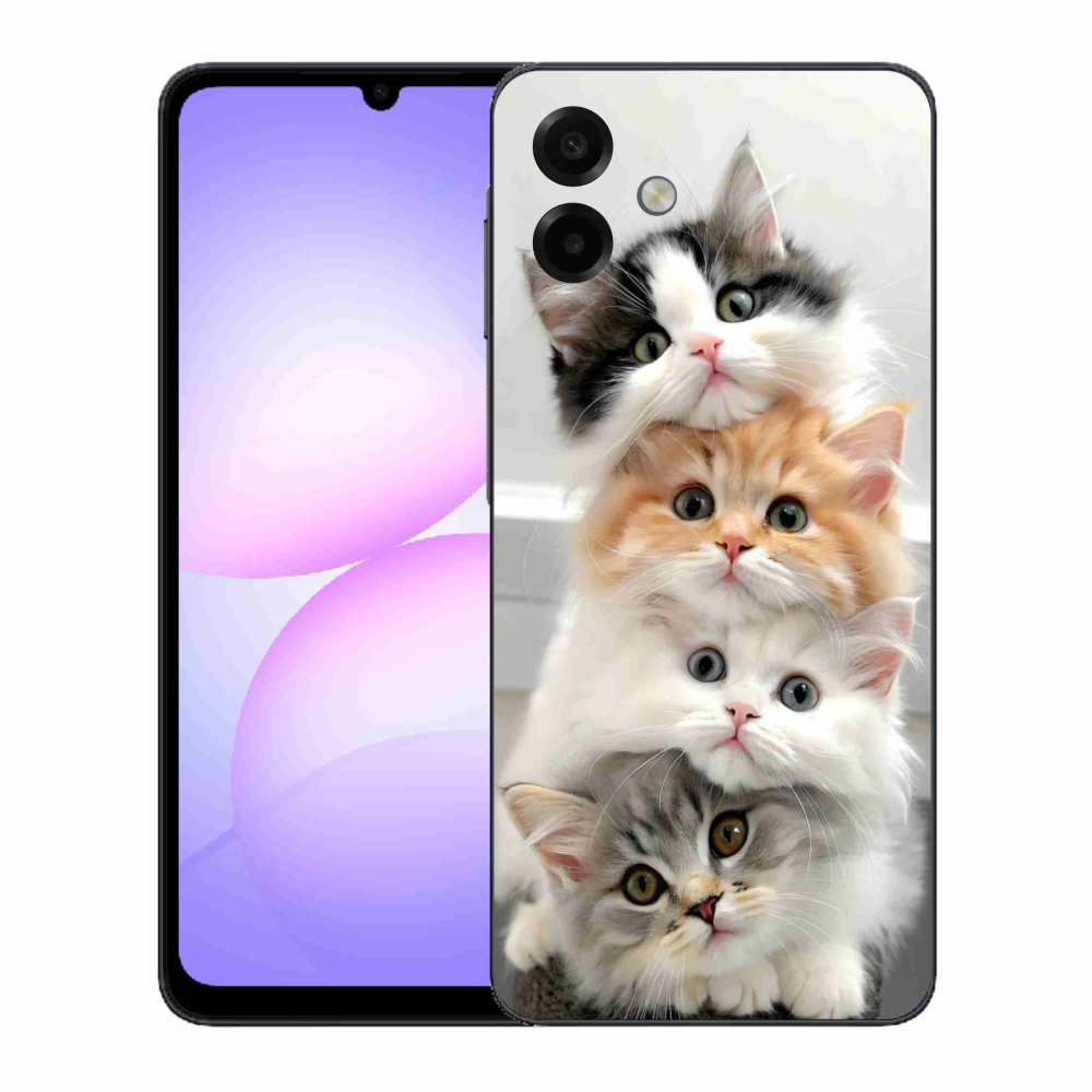 Zselés borítás mmCase Samsung Galaxy A07 - macska csoporthoz