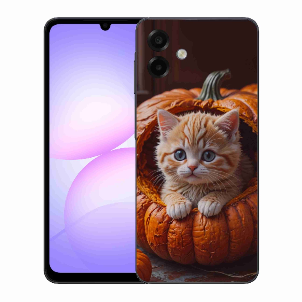 Gél borítás mmCase Samsung Galaxy A07 készülékhez - cica és tök 2