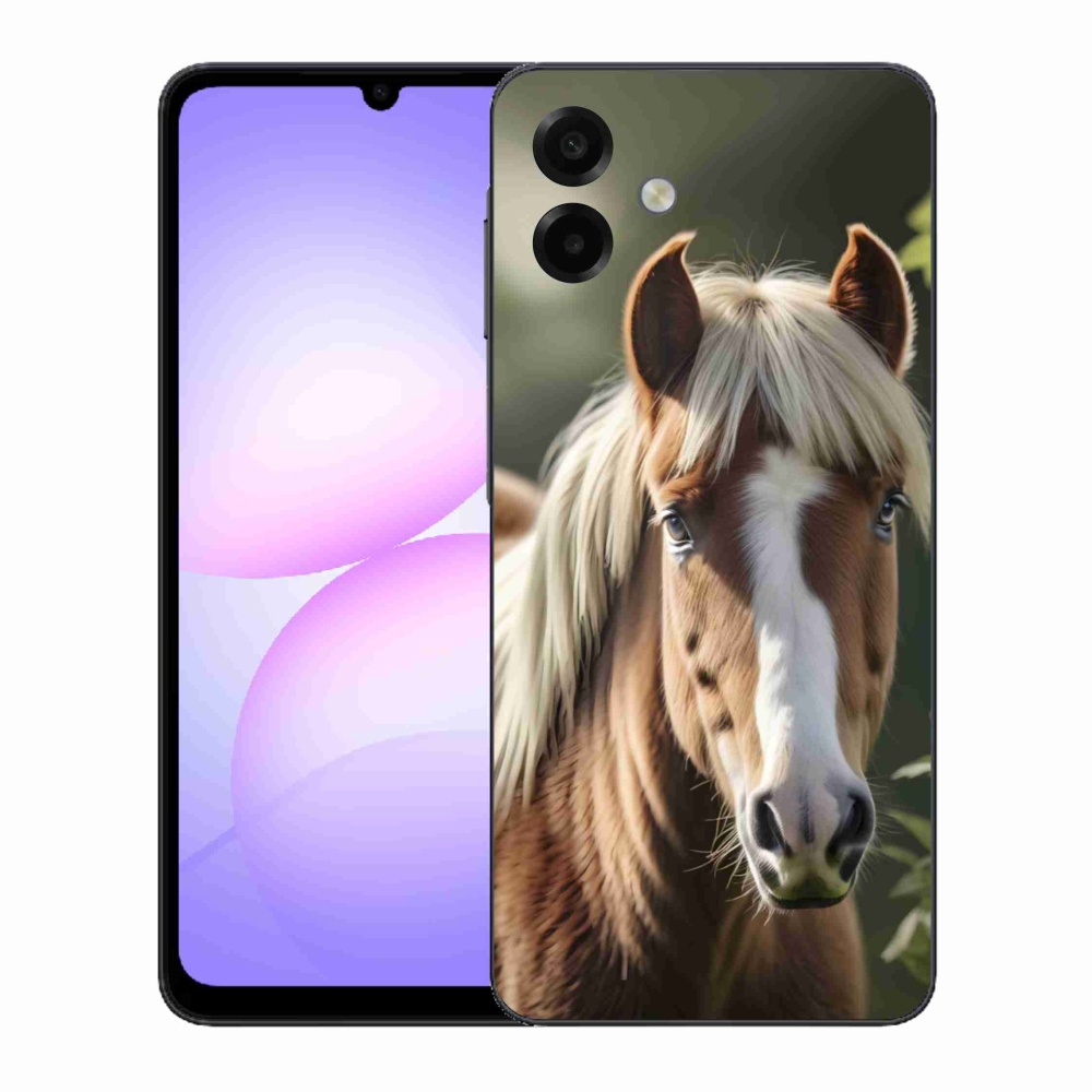 Zselés borítás mmCase Samsung Galaxy A07 készülékhez - ló könnyű sörénnyel