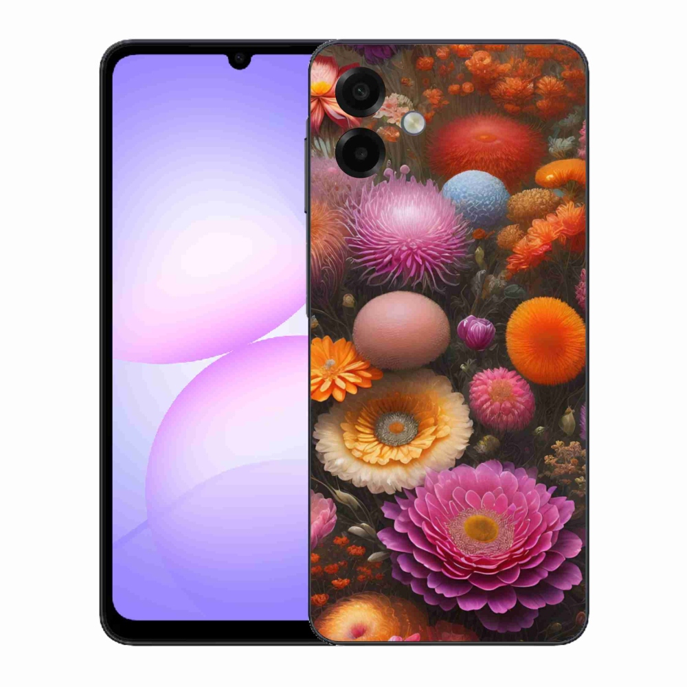 Gél borítás mmCase Samsung Galaxy A07 - virágos kompozícióhoz