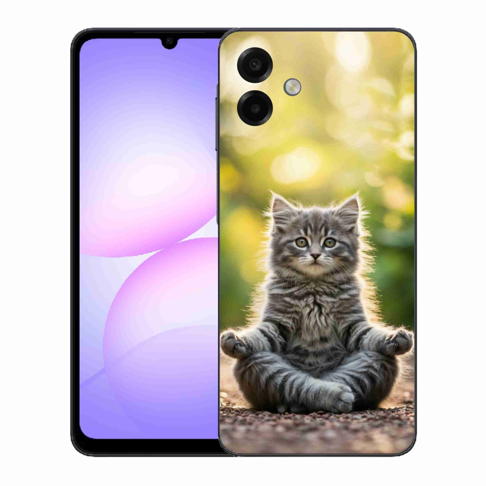 Gél borítás mmCase Samsung Galaxy A07 készülékhez - meditáló cica