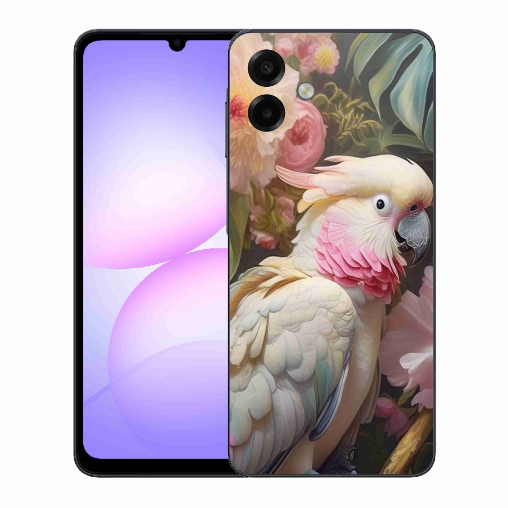 Zselés borítás mmCase Samsung Galaxy A07 - papagáj kakadu rózsaszín 2