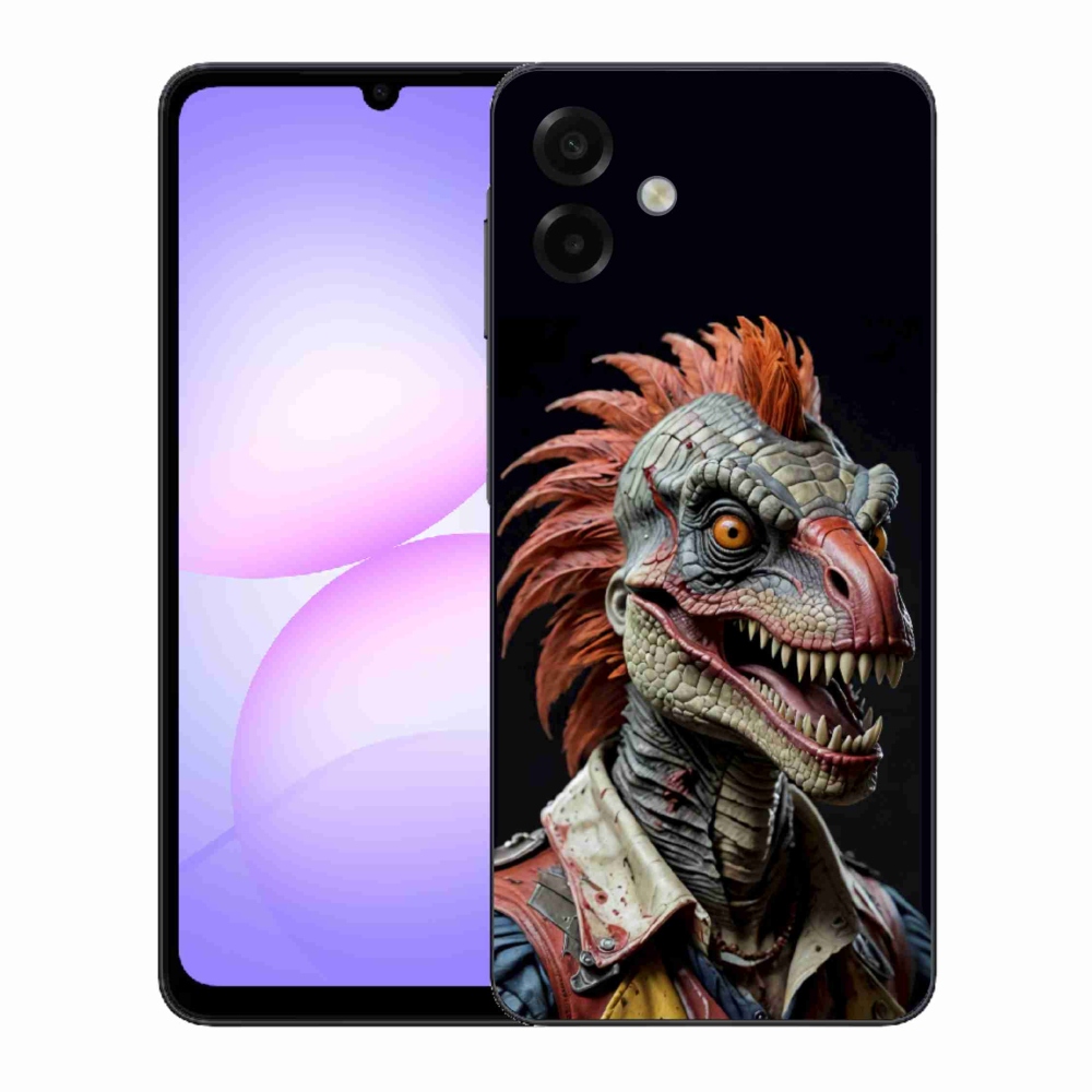 Gél borítás mmCase Samsung Galaxy A07 készülékhez - punk dinoszaurusz