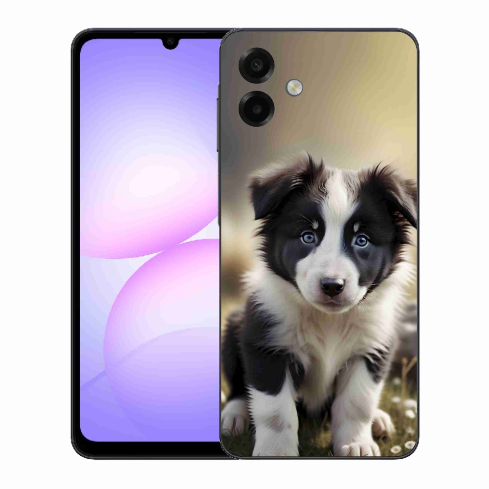 Gél borító mmCase Samsung Galaxy A07 készülékhez - aranyos border collie