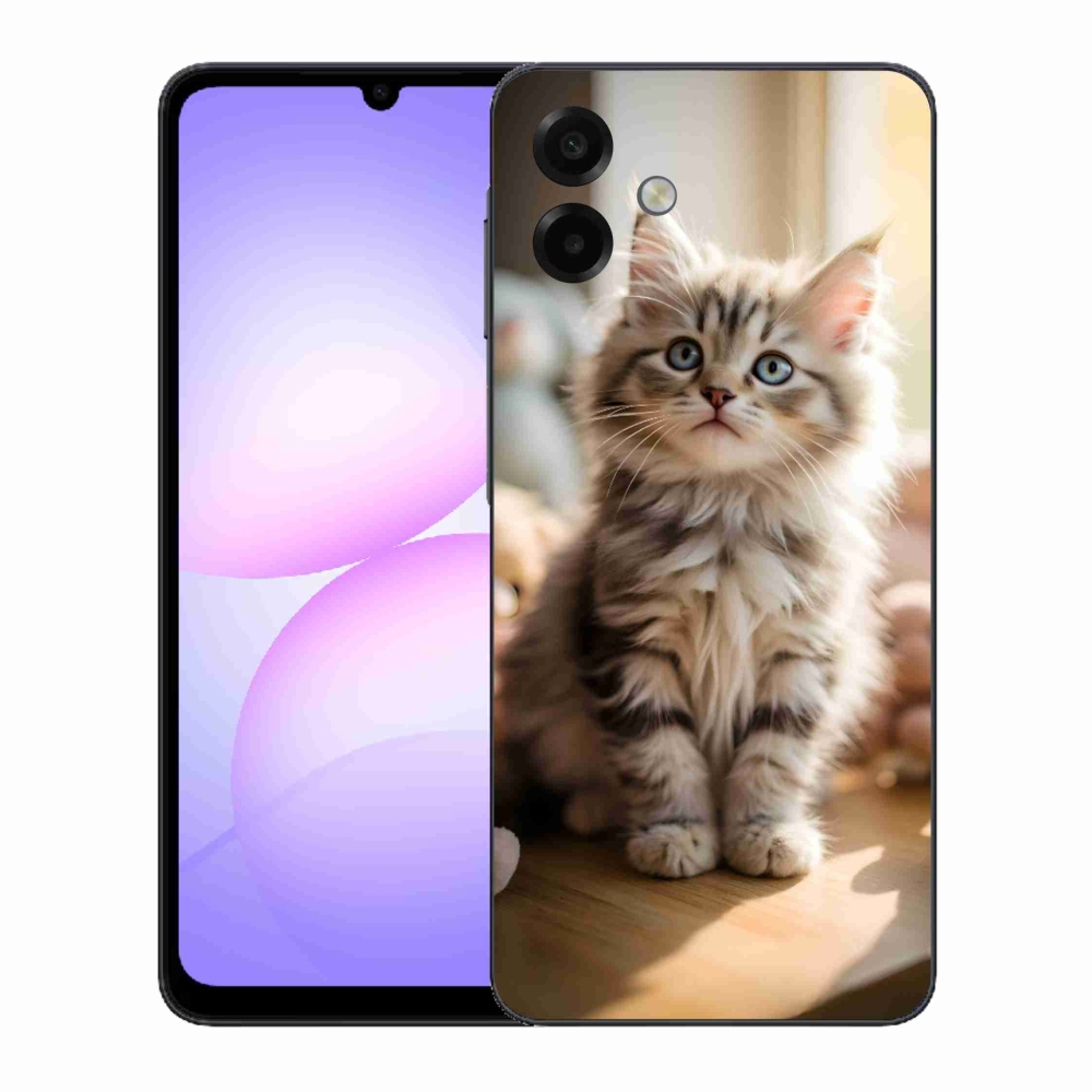 Gél borító mmCase Samsung Galaxy A07 - aranyos cica 10