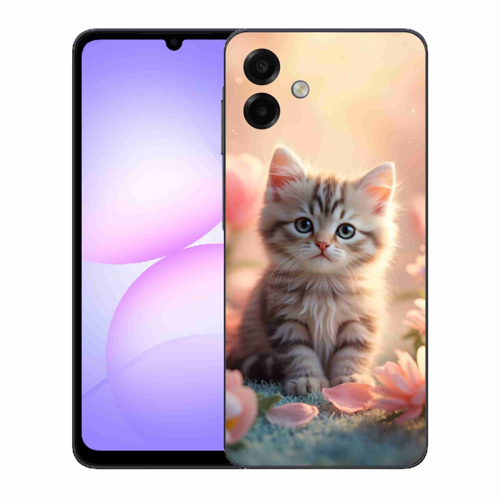 Gél borító mmCase Samsung Galaxy A07 - aranyos cica 8