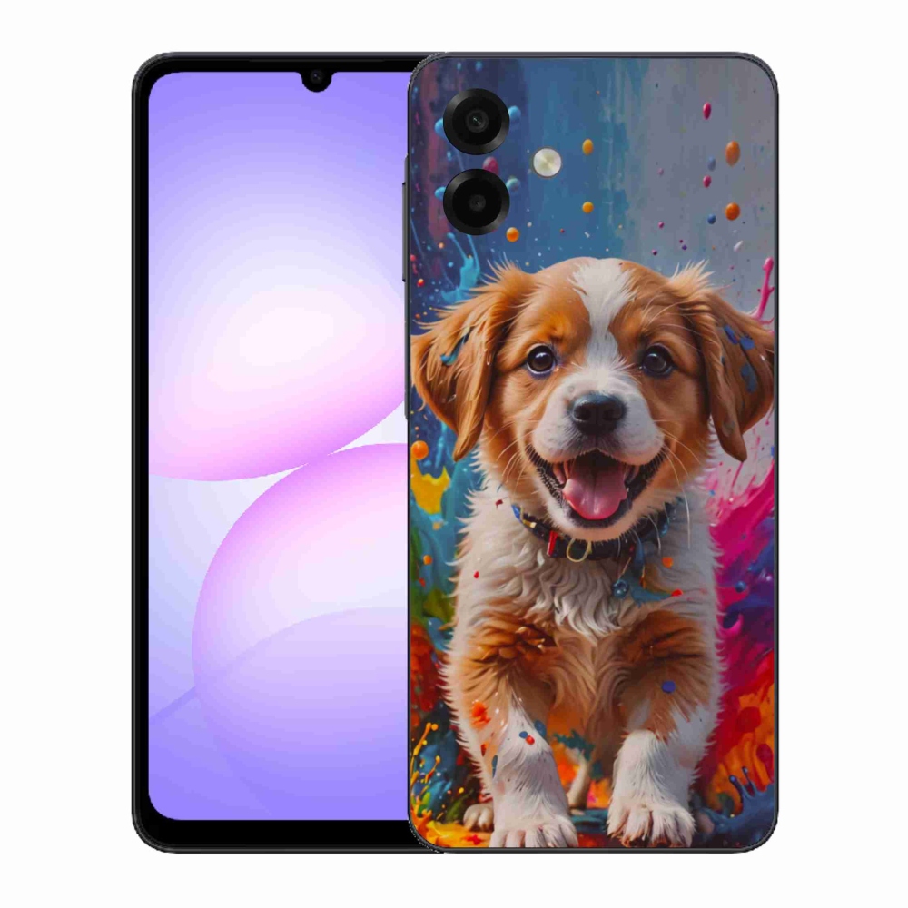 Gél borítás mmCase Samsung Galaxy A07 - aranyos kiskutya 3