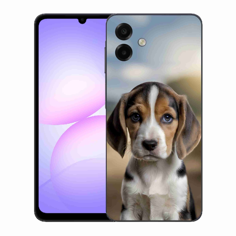 Gél borítás mmCase Samsung Galaxy A07 készülékhez - aranyos beagle
