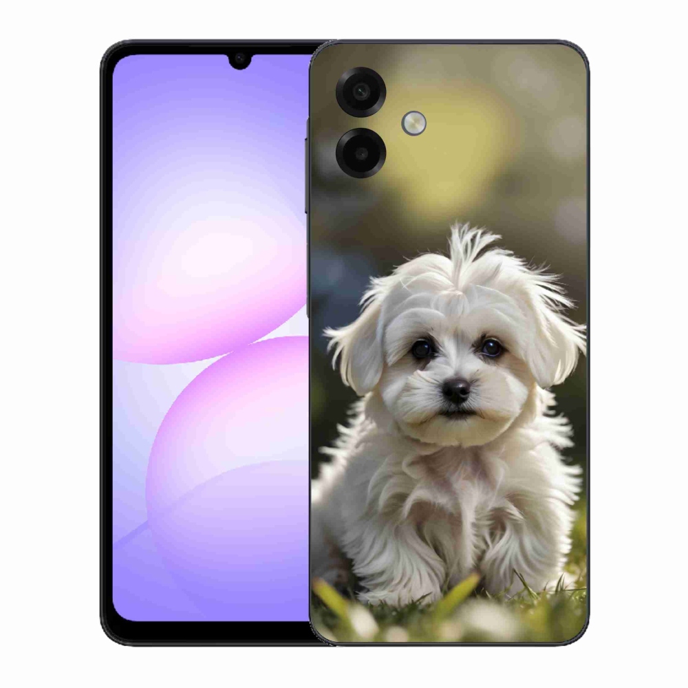 Gél borítás mmCase Samsung Galaxy A07 készülékhez - aranyos máltai kutya