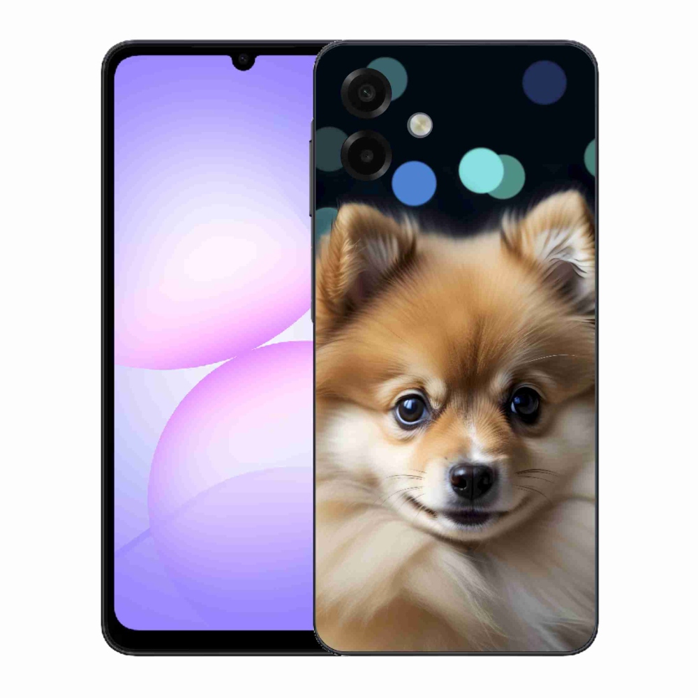 Gél borítás mmCase Samsung Galaxy A07 - aranyos pomerániai állathoz