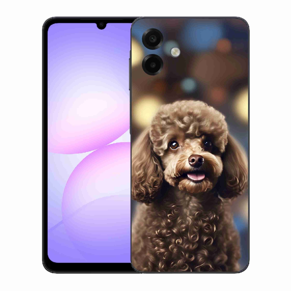 Gél borítás mmCase Samsung Galaxy A07 készülékhez - aranyos uszkár