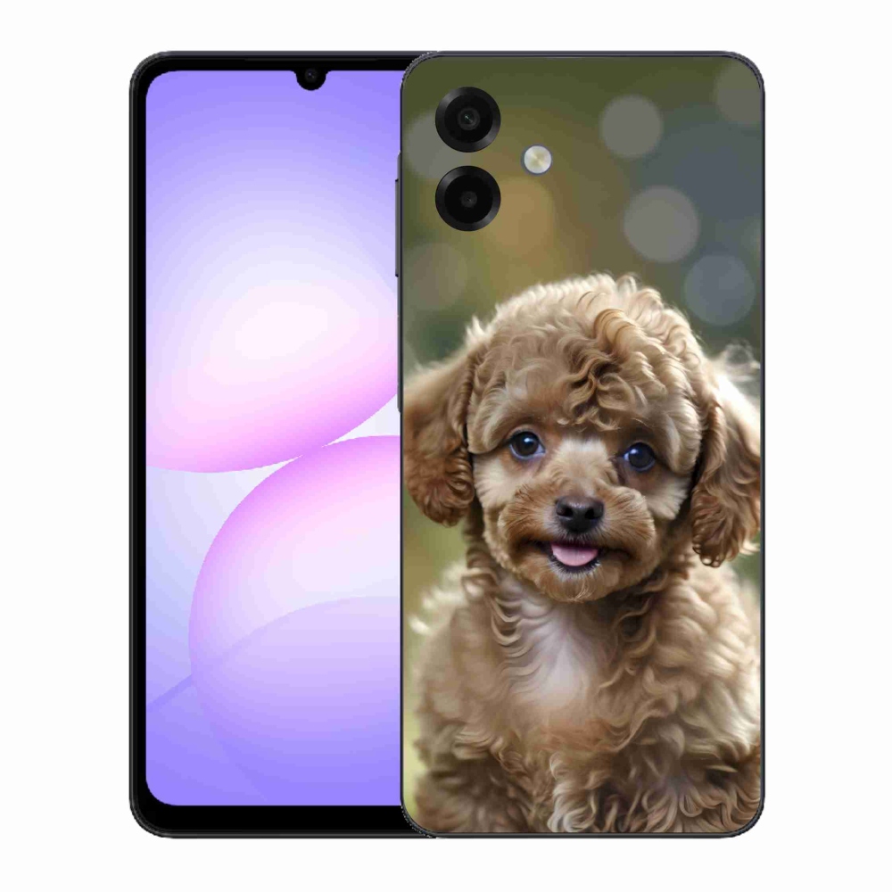 Gél borítás mmCase Samsung Galaxy A07 készülékhez - aranyos uszkár