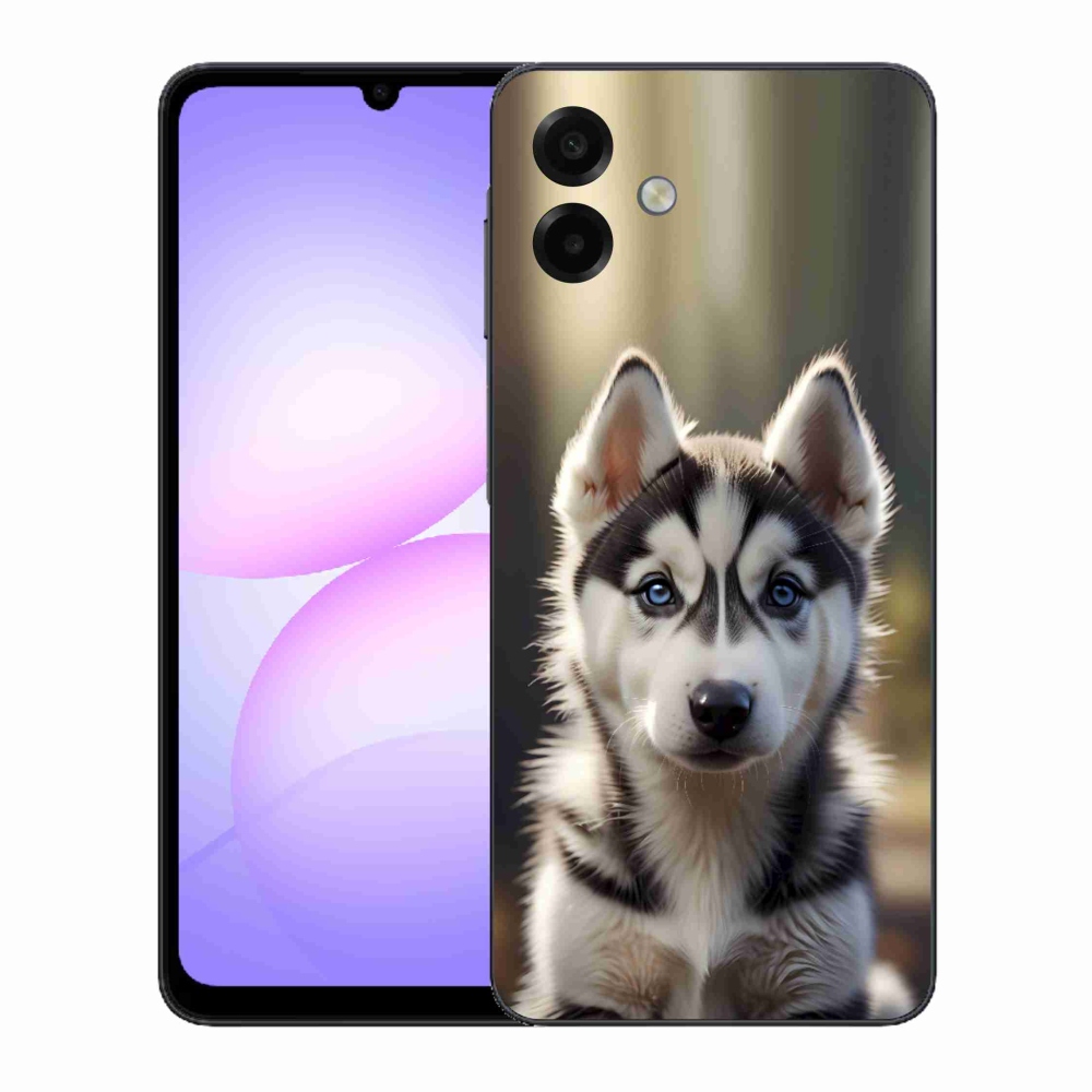 Gél borítás mmCase Samsung Galaxy A07 készülékhez - aranyos szibériai husky