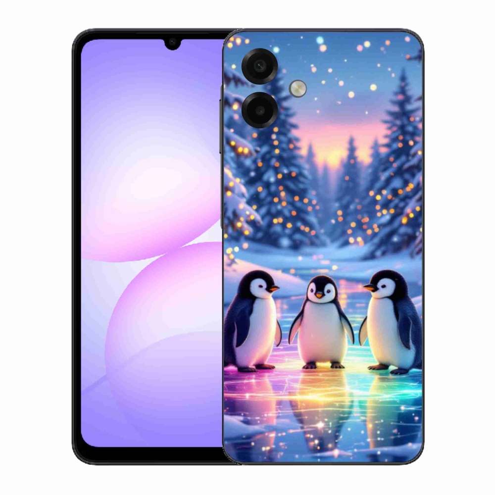 Gél borítás mmCase Samsung Galaxy A07 készülékhez - pingvinek