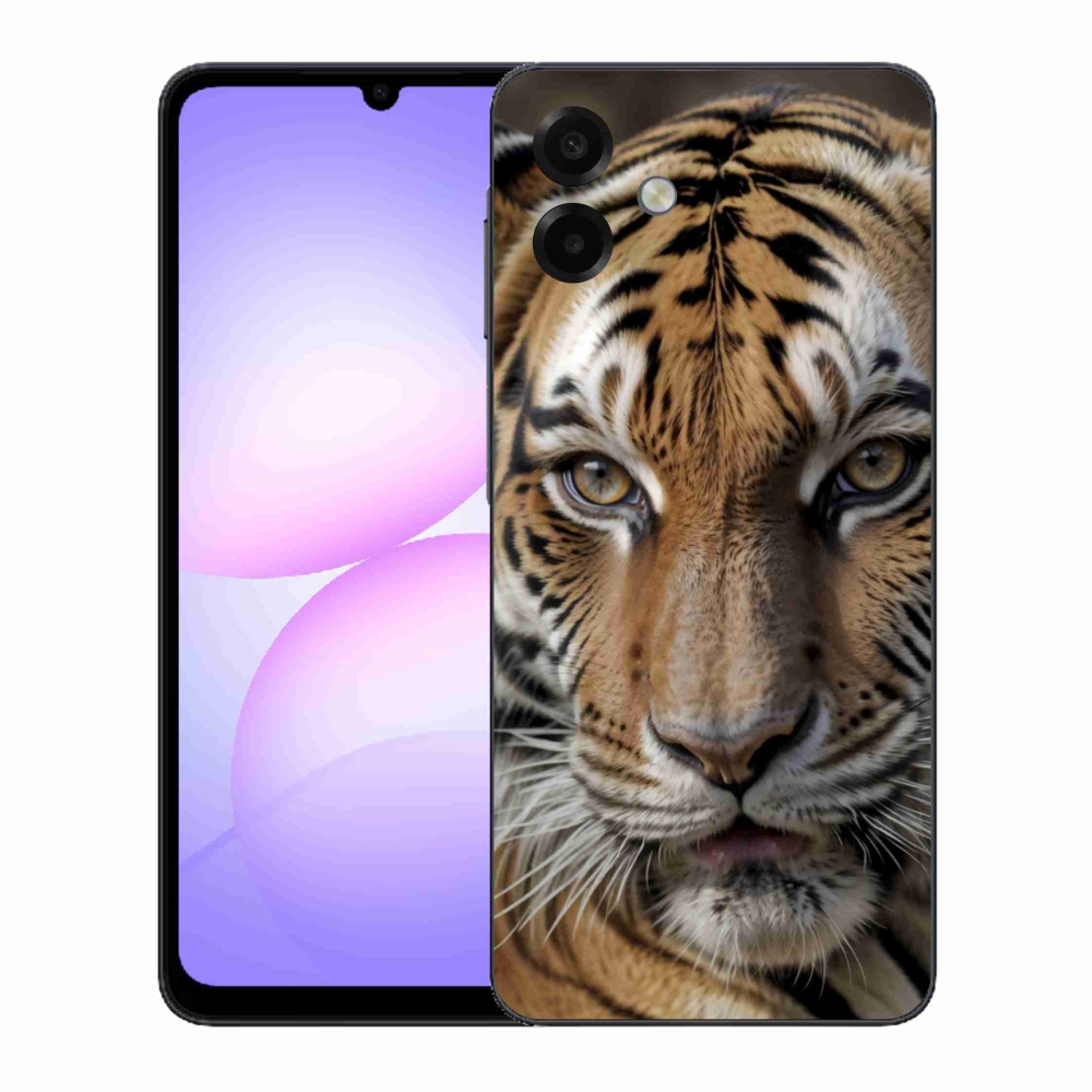 Gél borítás mmCase Samsung Galaxy A07 készülékhez - tigris nézet