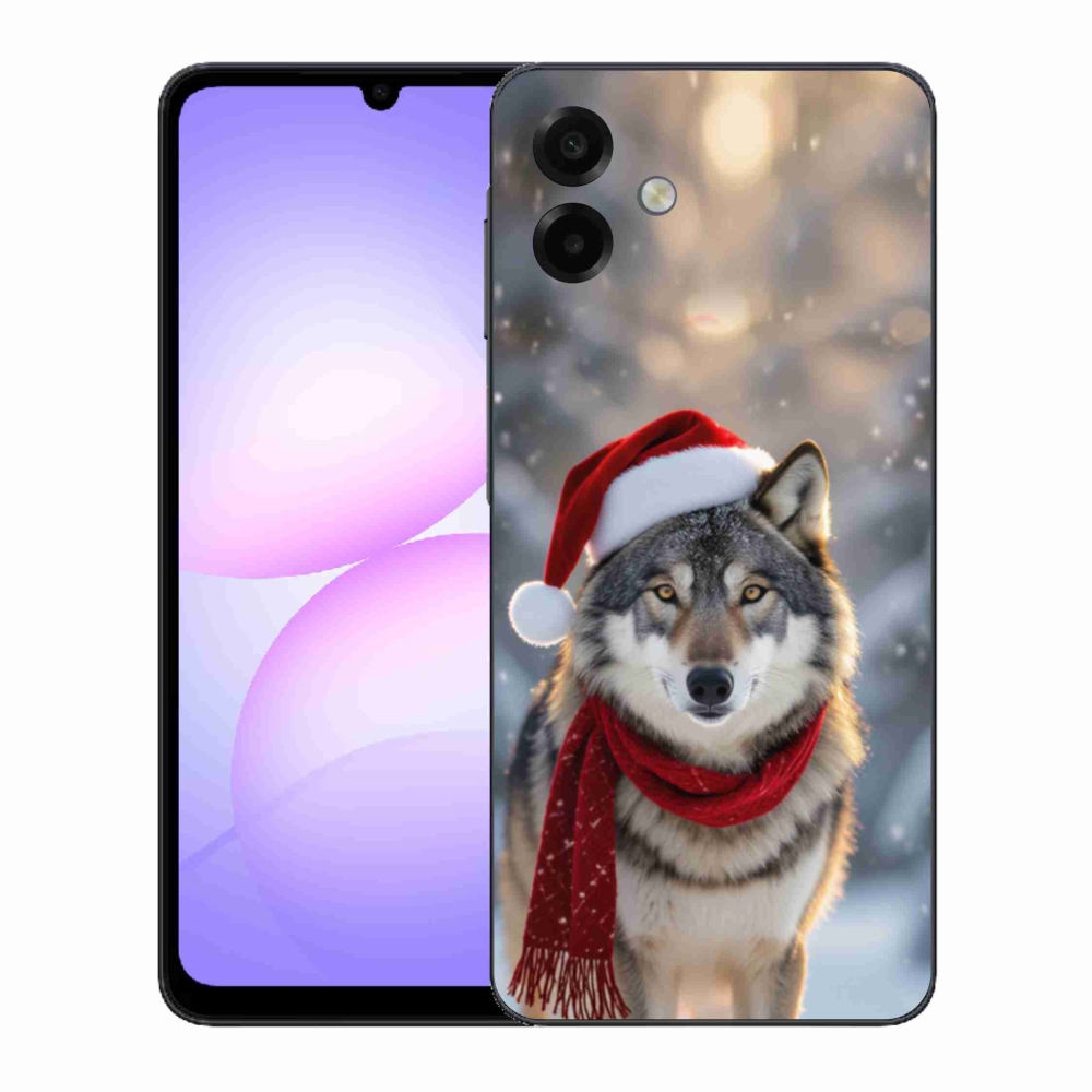 Gél borítás mmCase Samsung Galaxy A07 - Karácsonyi farkas