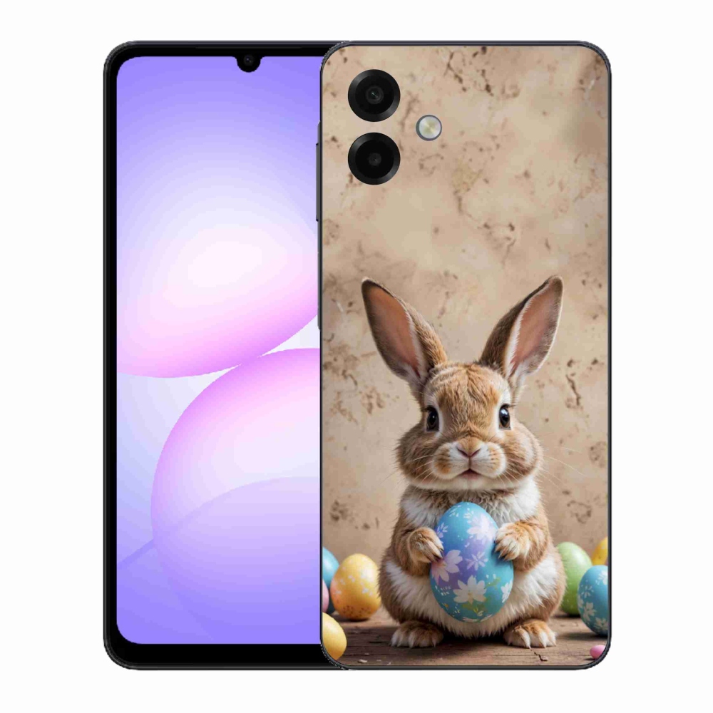 Gél borítás mmCase Samsung Galaxy A07 készülékhez - Húsvéti nyuszi