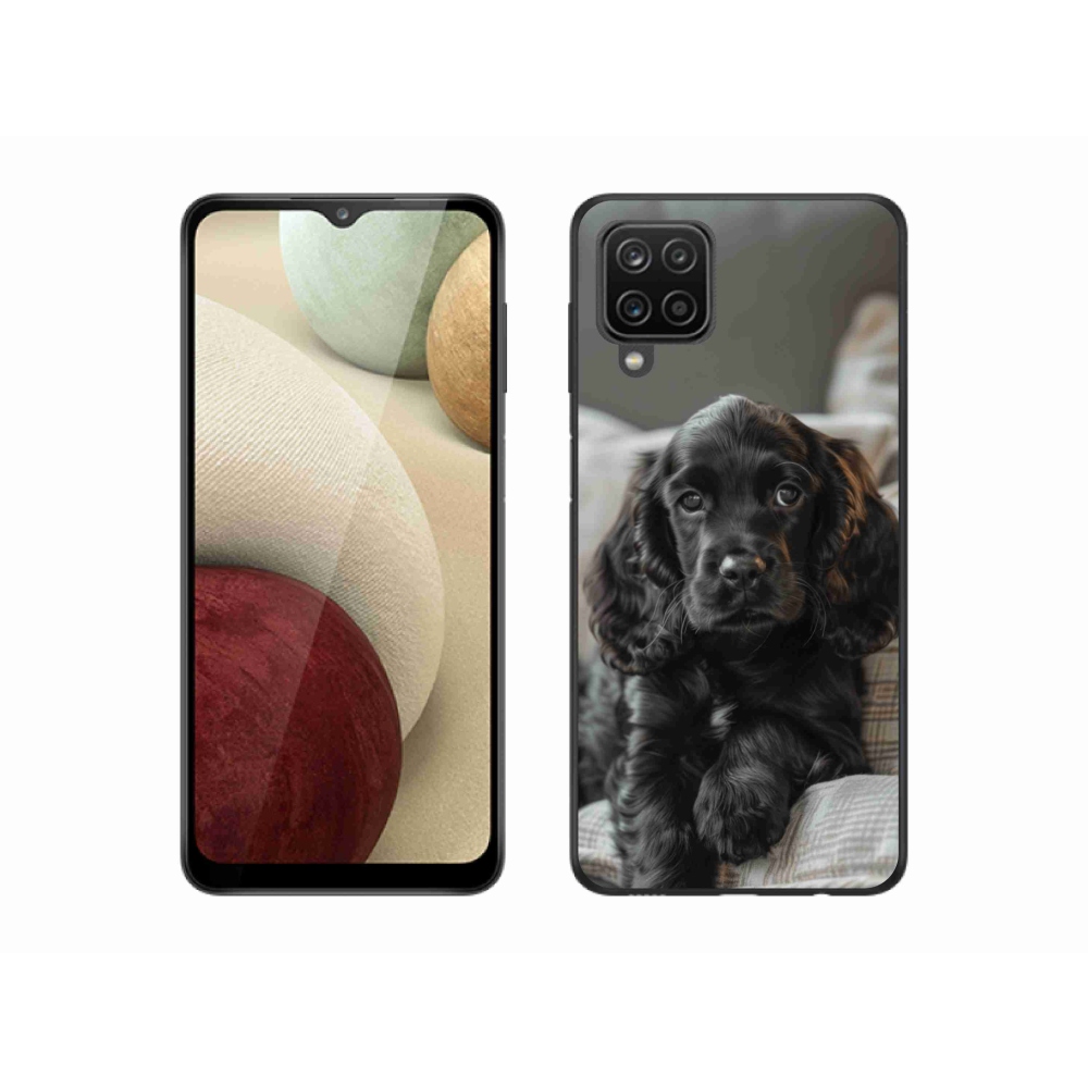 Gél borítás mmCase Samsung Galaxy A12 készülékhez - angol cocker spániel