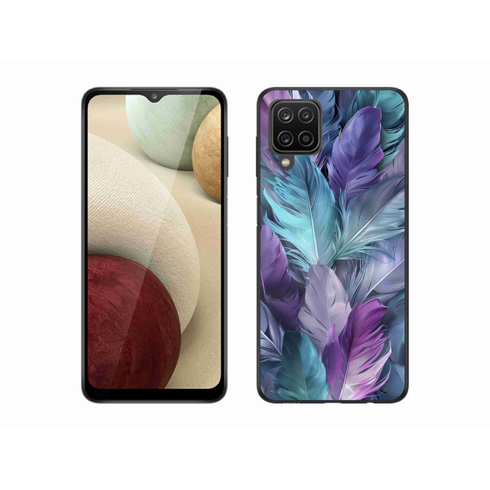 Zselés borítás mmCase Samsung Galaxy A12 készülékhez - színes toll 2