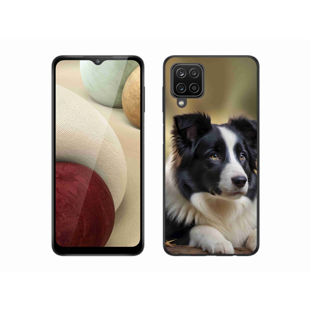 Gél borítás mmCase Samsung Galaxy A12 - border colie 2