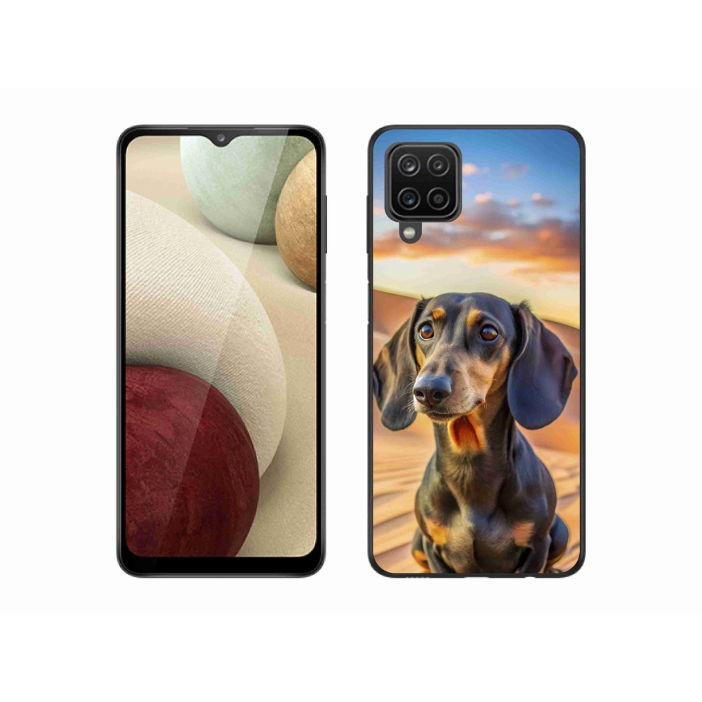 Gél borítás mmCase Samsung Galaxy A12 készülékhez - tacskó 3