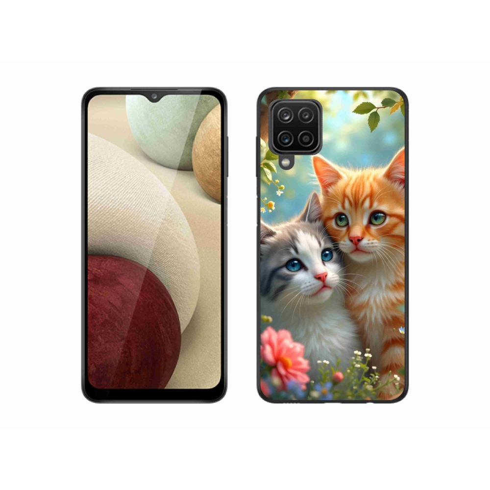 Gél borítás mmCase Samsung Galaxy A12 készülékhez - macskaszerelem 2