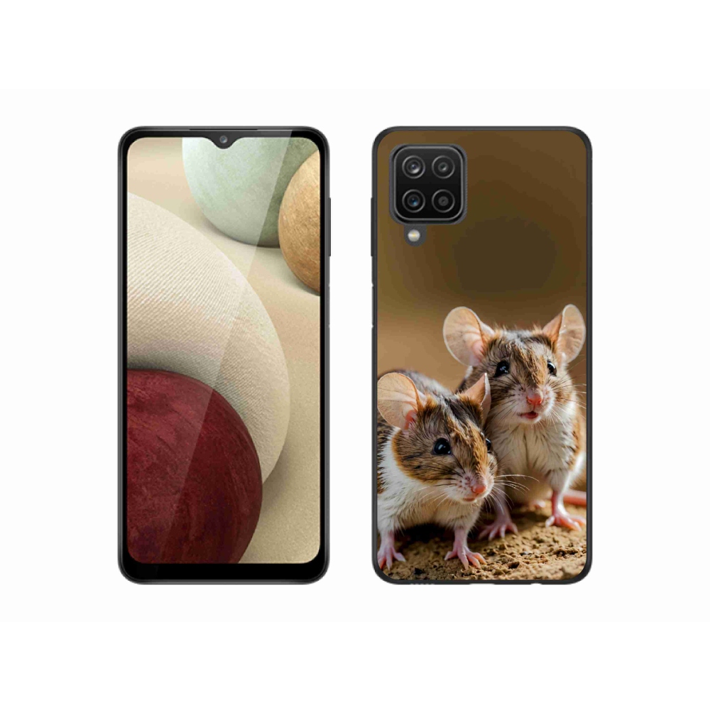Gél borítás mmCase Samsung Galaxy A12 készülékhez - egér duó