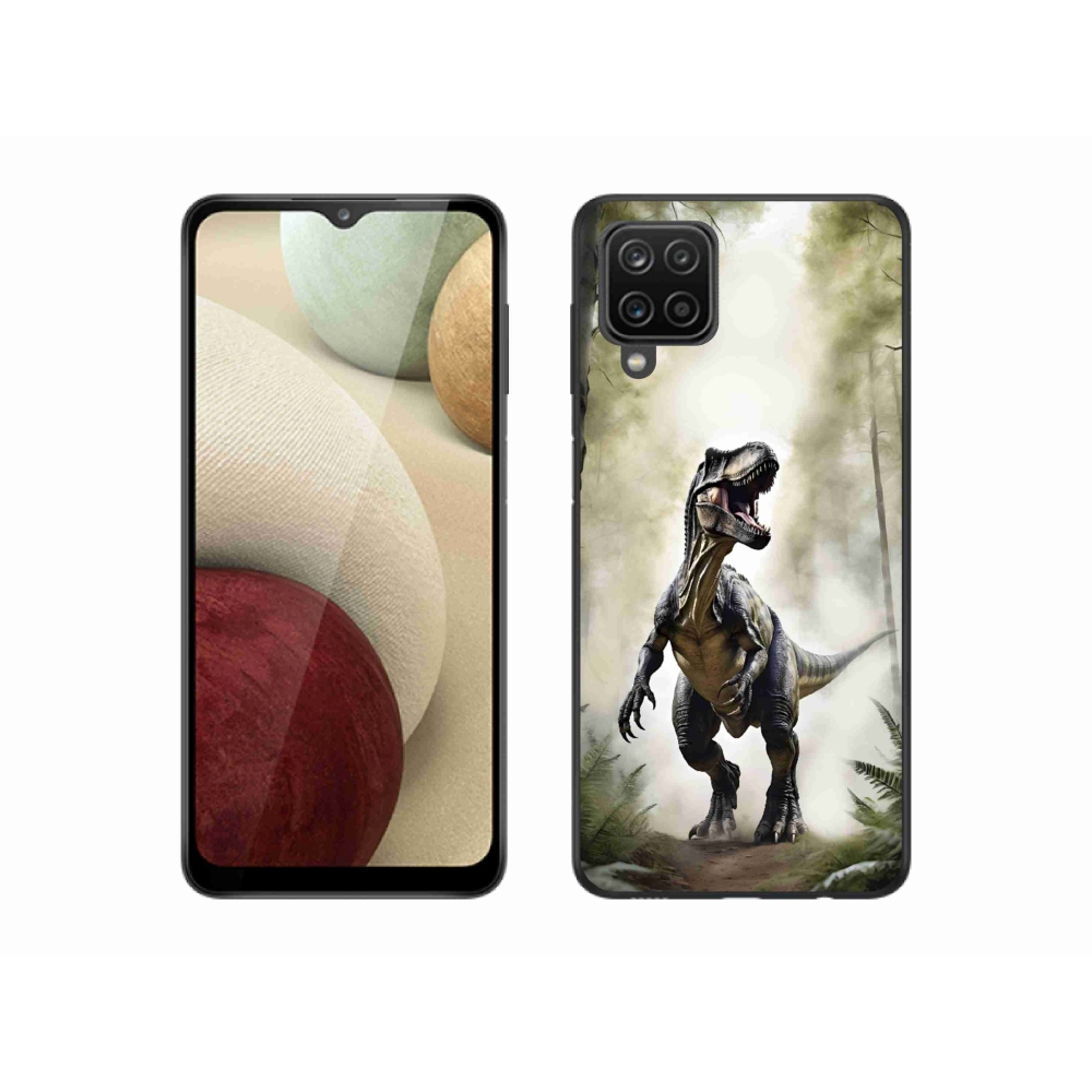 Gél borítás mmCase Samsung Galaxy A12 készülékhez - dühös T-Rex