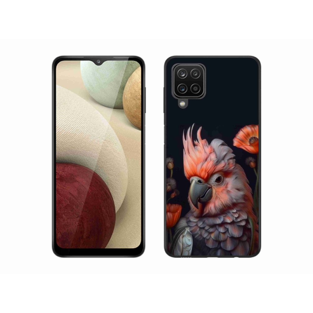 Gél borítás mmCase Samsung Galaxy A12 készülékhez - papagáj kakadu színekben
