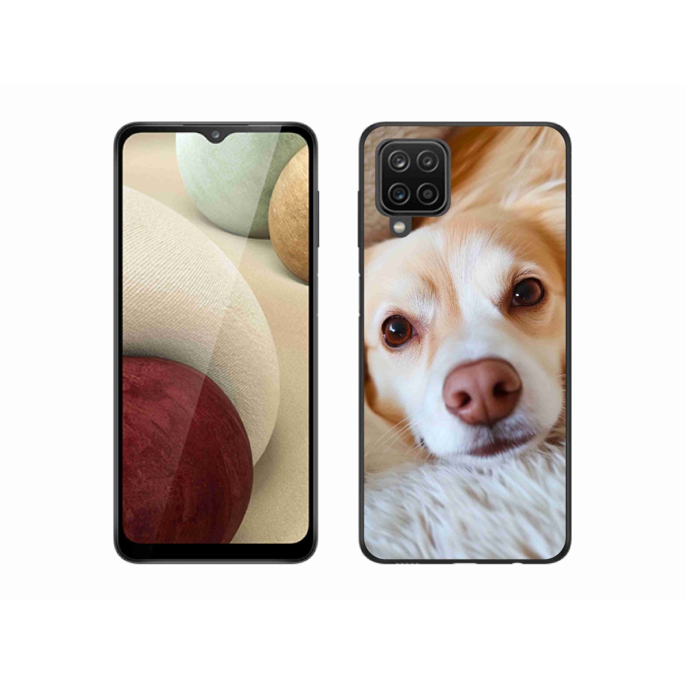 Gél borítás mmCase Samsung Galaxy A12 készülékhez - Aranyos csivava