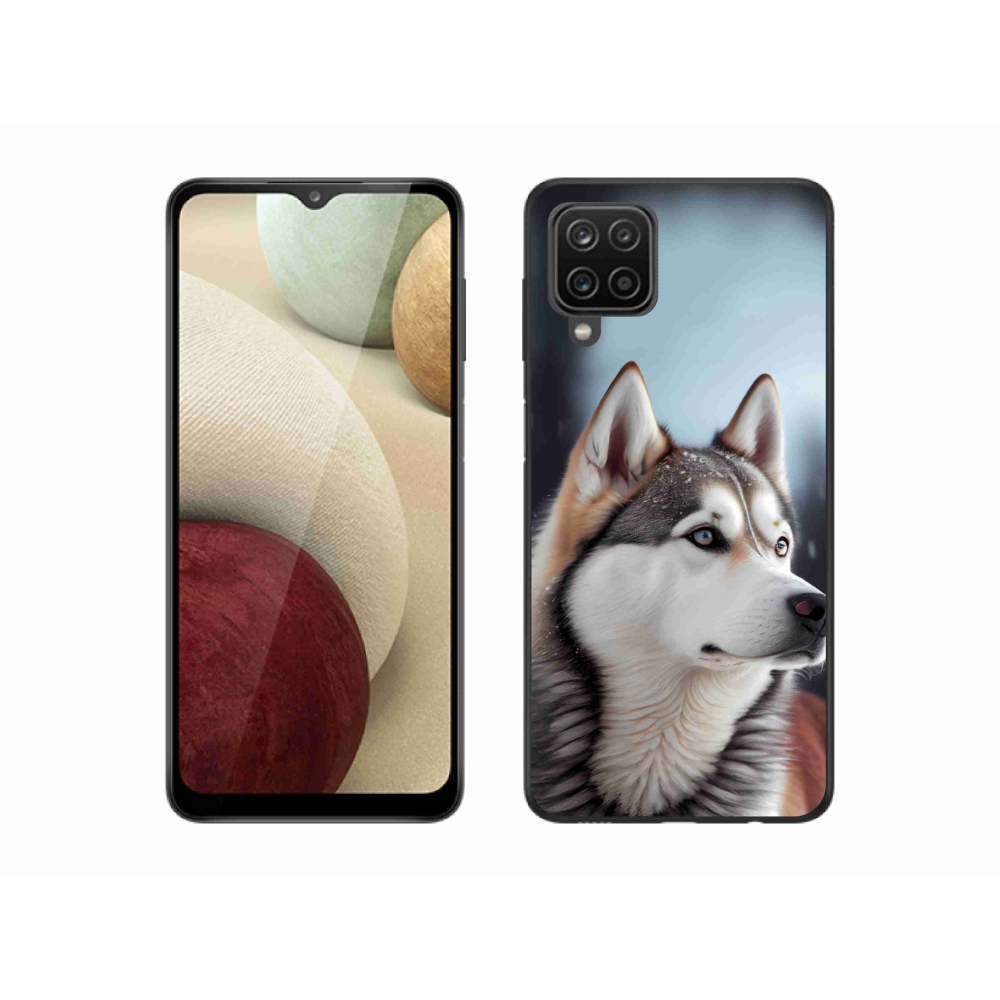Gél borítás mmCase Samsung Galaxy A12 készülékhez - Szibériai husky