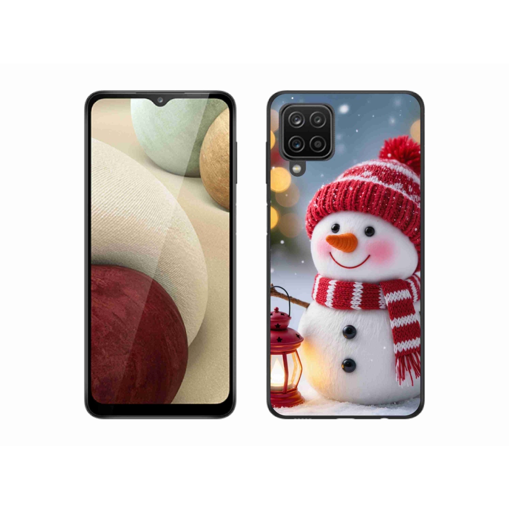 Gél borítás mmCase Samsung Galaxy A12 készülékhez - hóember 2