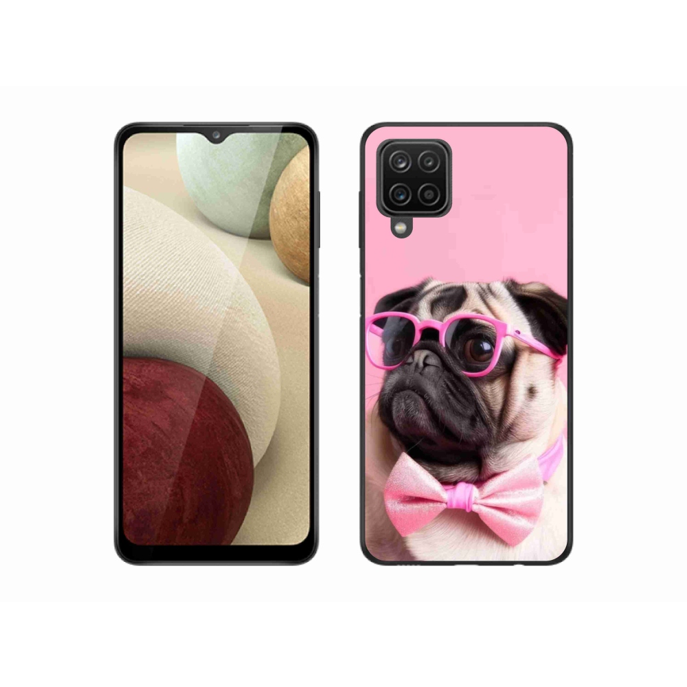 Gél borítás mmCase Samsung Galaxy A12 készülékhez - stílusos mopsz