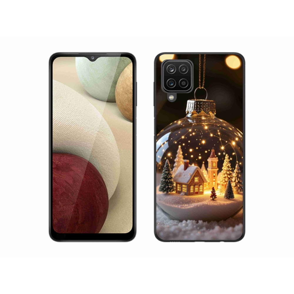 Gél borítás mmCase Samsung Galaxy A12 - Karácsonyi gömbök 3