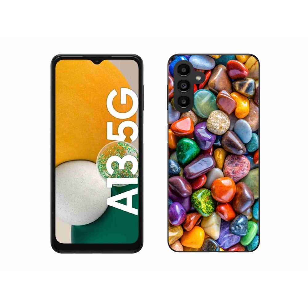 Zselés borítás mmCase Samsung Galaxy A13 5G - színes strasszkövekkel