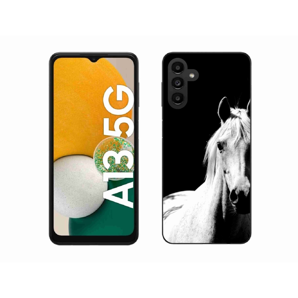Zselés borítás mmCase Samsung Galaxy A13 5G - fehér ló 5
