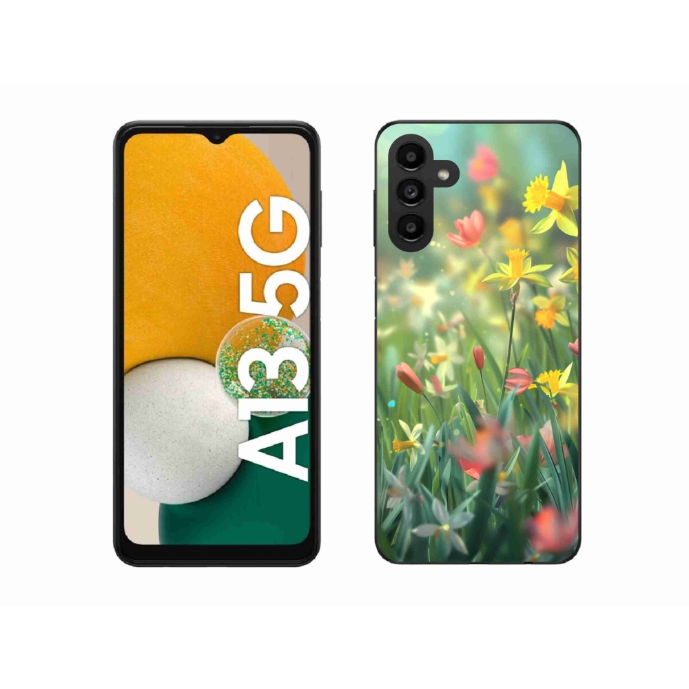 Gél borítás mmCase Samsung Galaxy A13 5G - tavaszi virágok