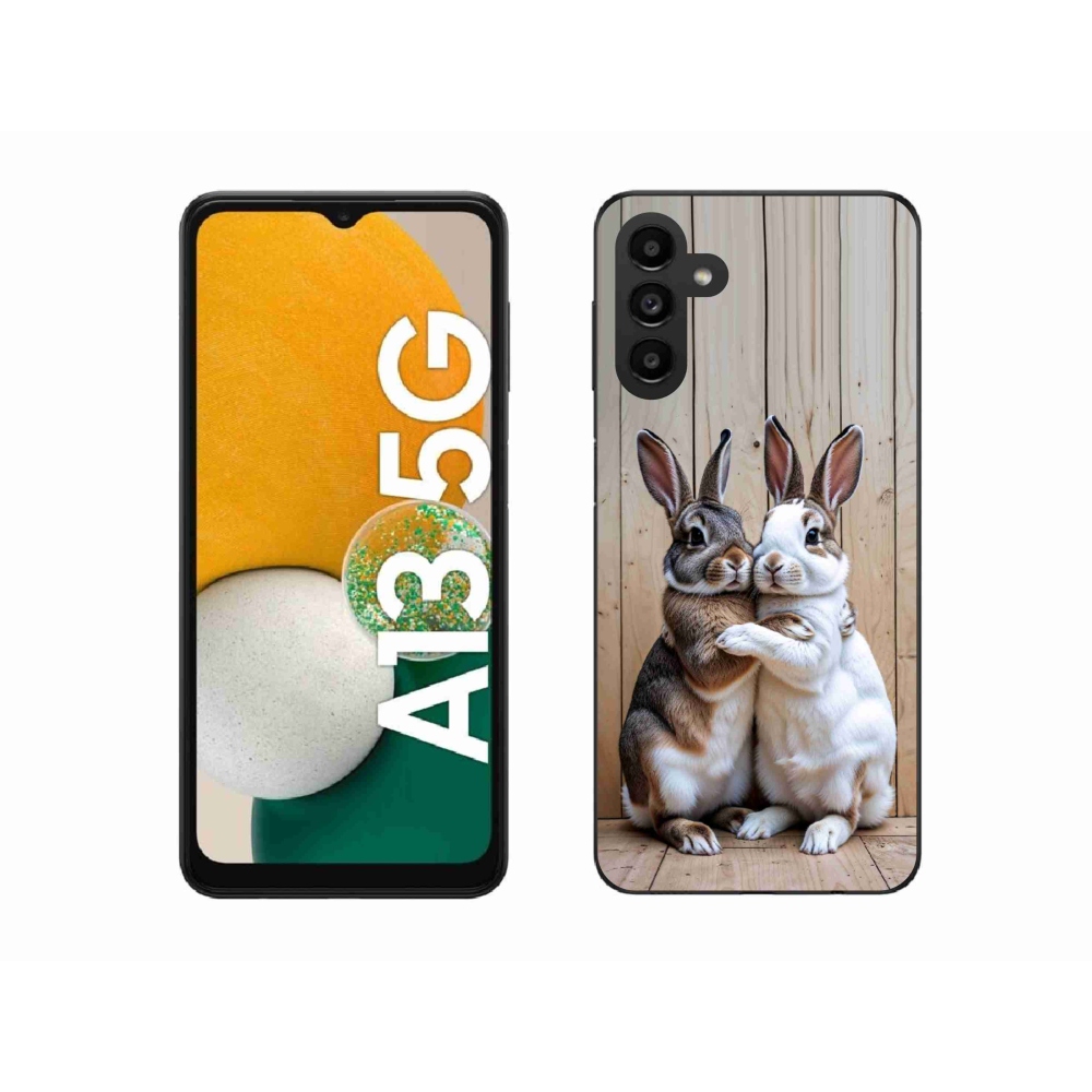 Zselés borítás mmCase Samsung Galaxy A13 5G - nyúl párhoz