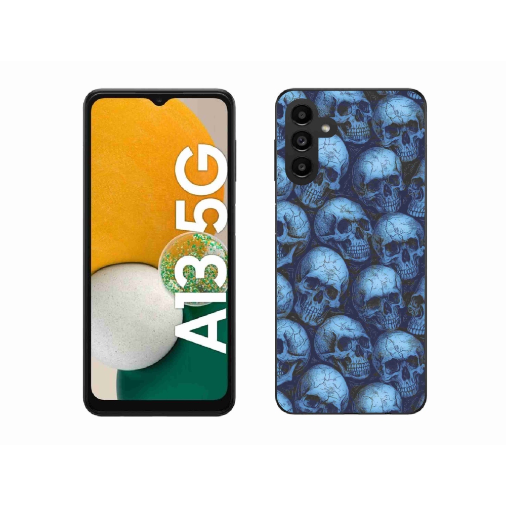 Zselés borítás mmCase Samsung Galaxy A13 5G - koponyákhoz