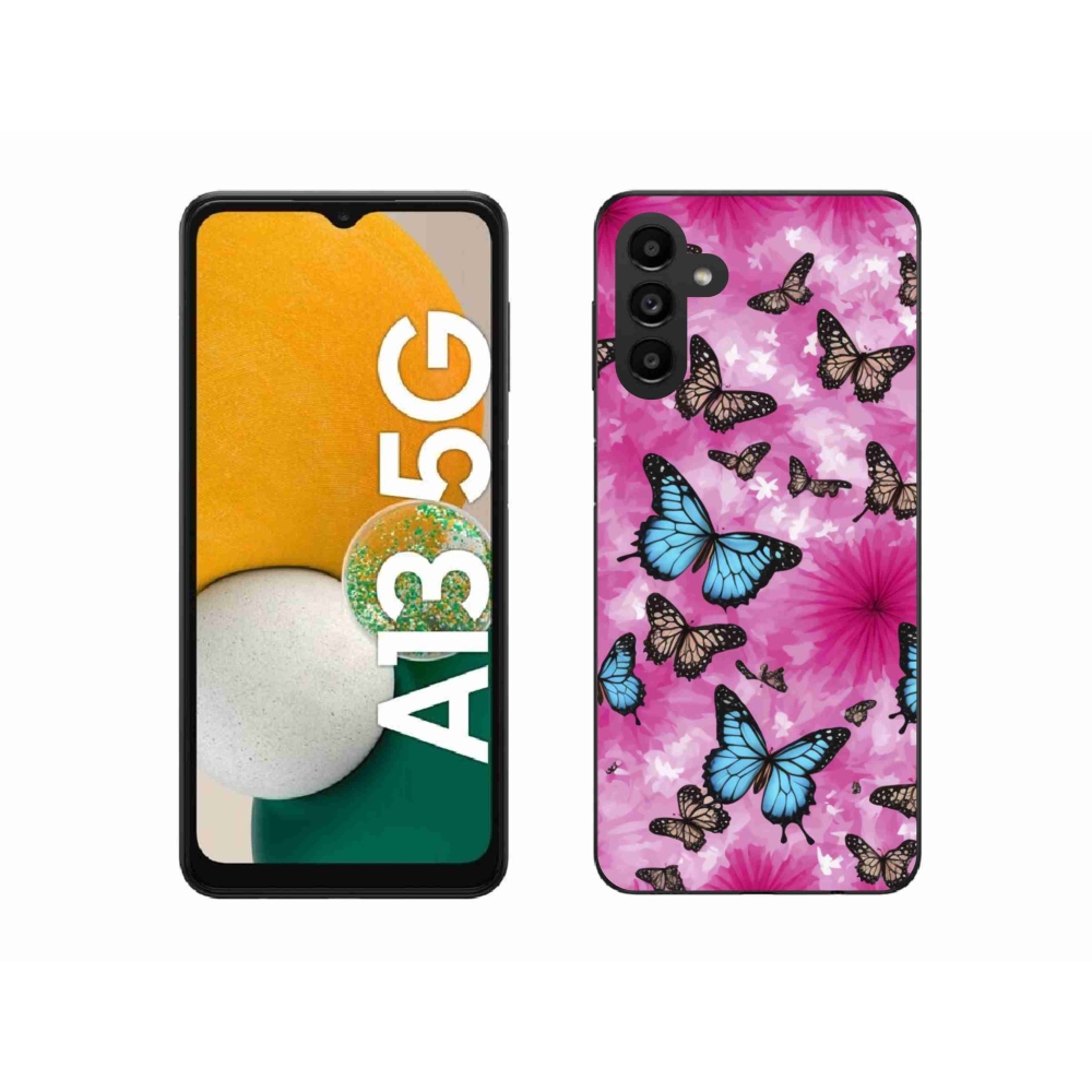 Gél borítás mmCase Samsung Galaxy A13 5G - pillangókert - Samsung Galaxy A13 5G számára