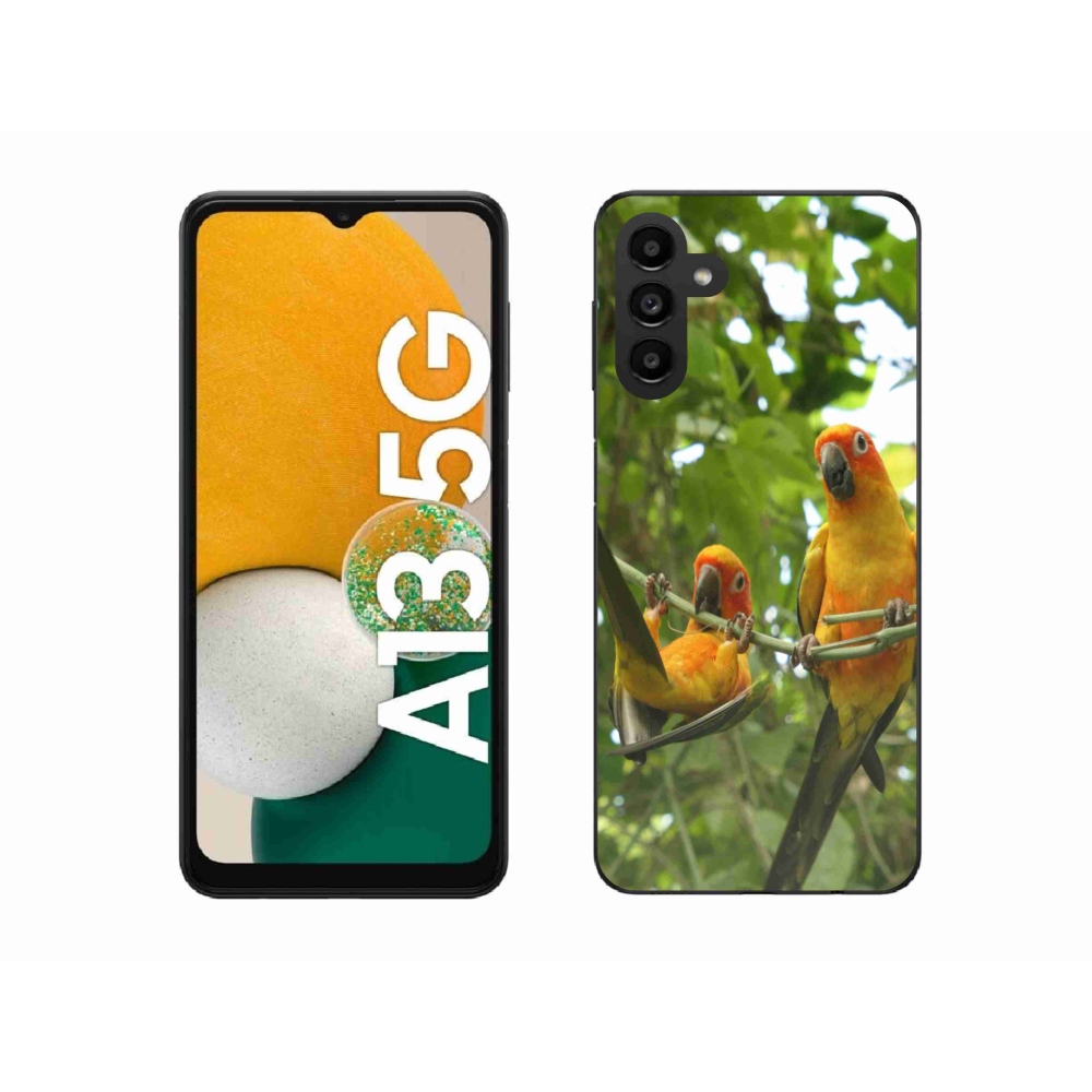 Gél borítás mmCase Samsung Galaxy A13 5G - papagájok aratingy