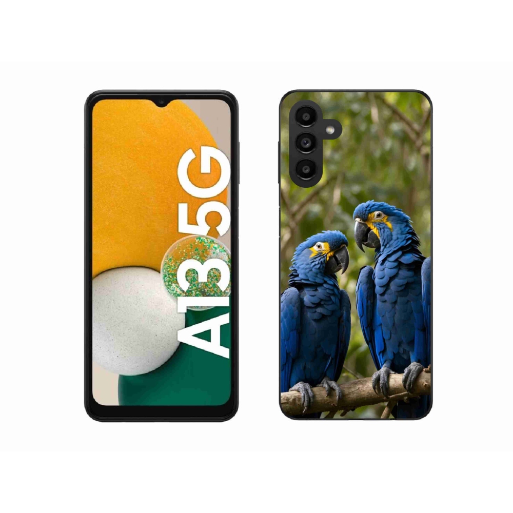 Zselés borítás mmCase Samsung Galaxy A13 5G - papagáj duó számára