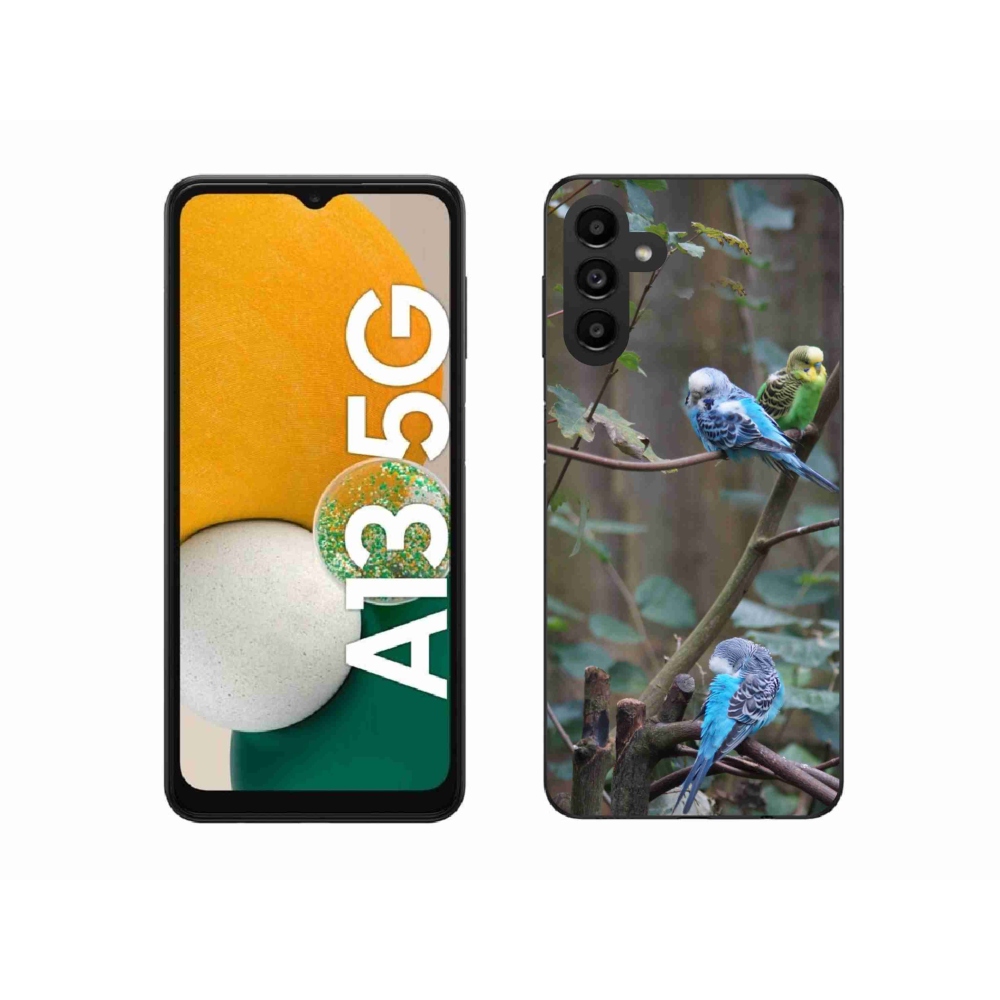 Zselés borító mmCase Samsung Galaxy A13 5G - papagájok az ágon