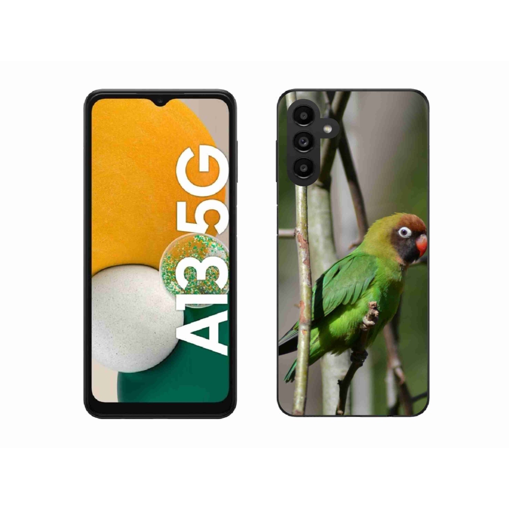 Gél borítás mmCase Samsung Galaxy A13 5G - papagáj agapornis