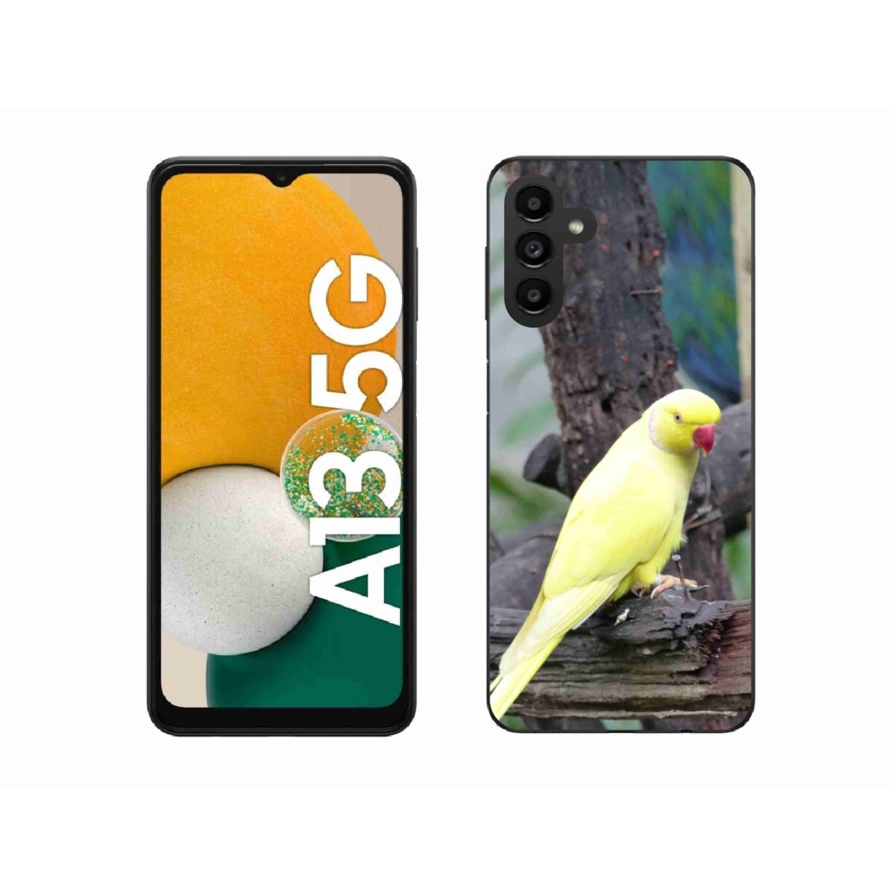 Zselés borítás mmCase Samsung Galaxy A13 5G - papagáj alexander sárga
