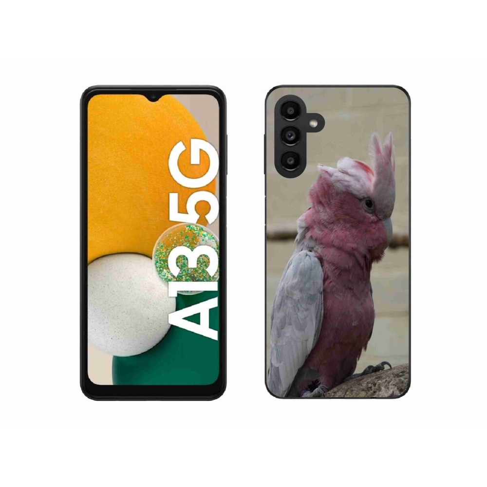 Gél védőhuzat mmCase Samsung Galaxy A13 5G - papagáj kakadu rózsaszínű